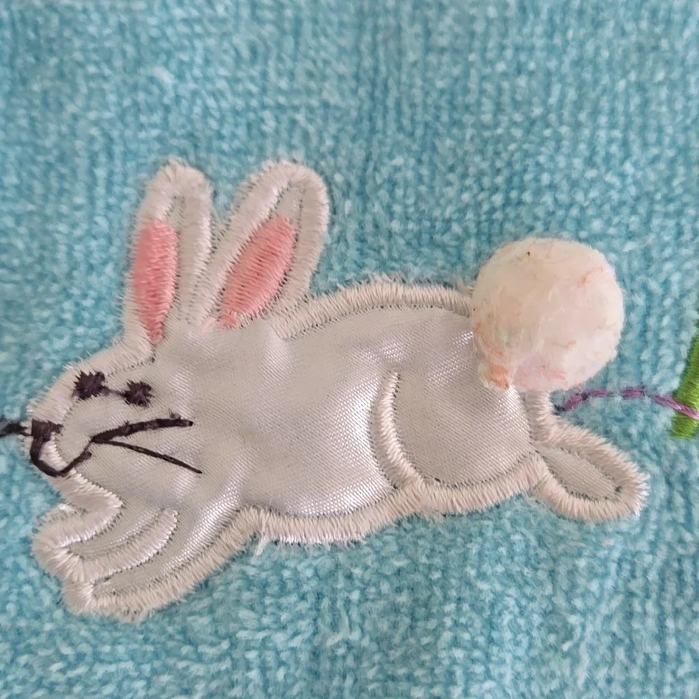 Spring Easter 3 Colorful Embroidered Hand Towels